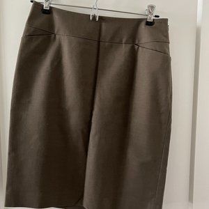 Halogen Dark Khaki Pencil Skirt, size 2